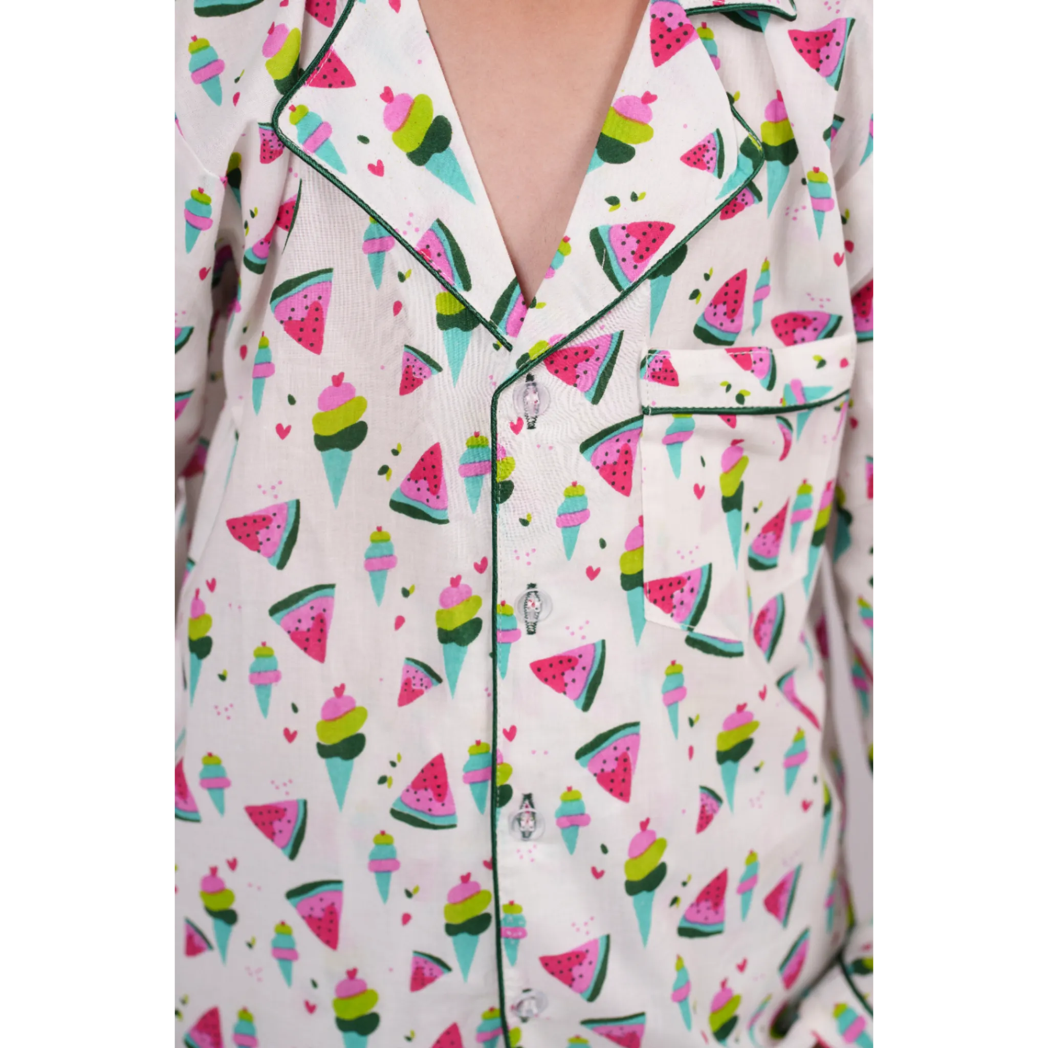 Colorful Ice-cream Pajama Set