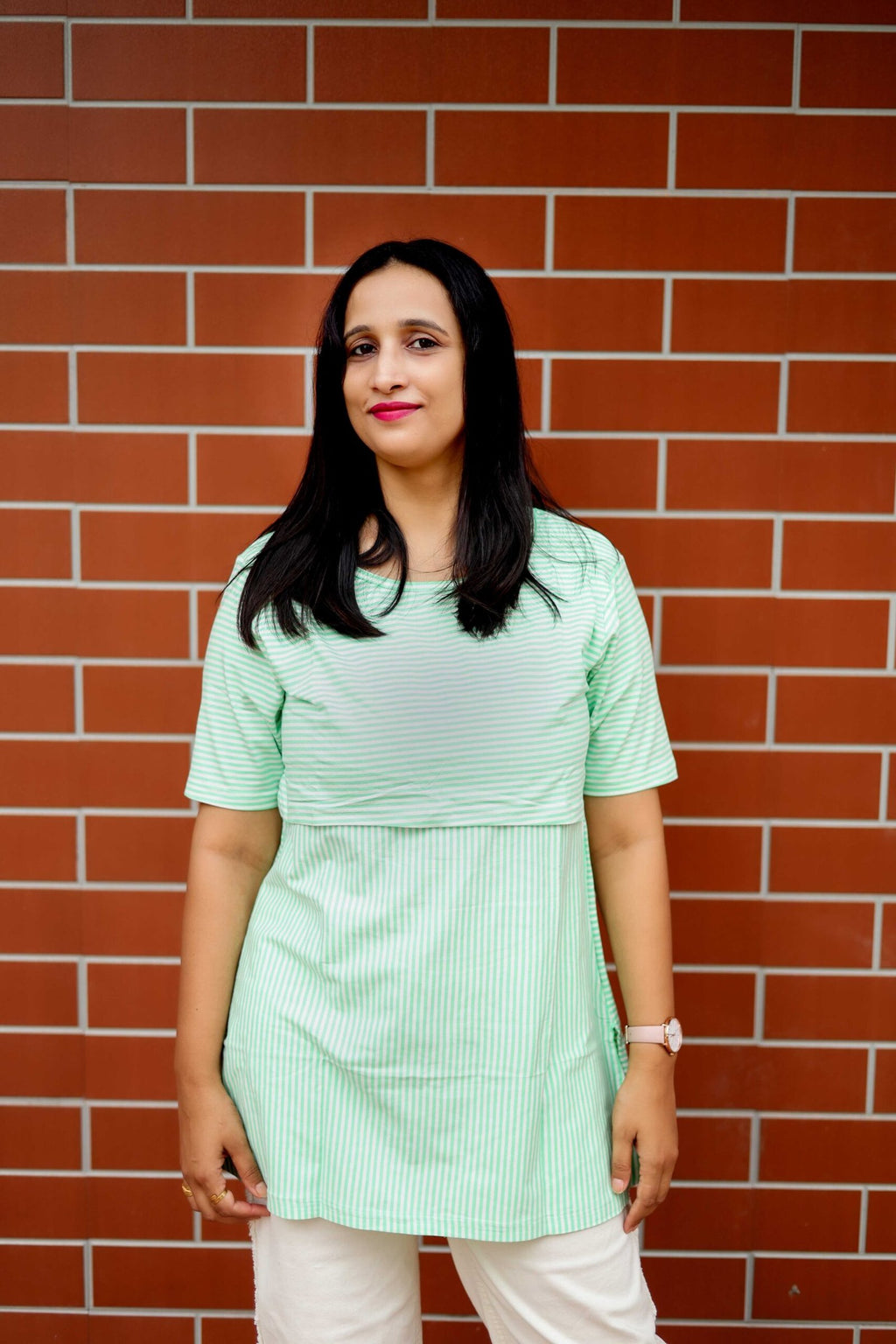 Mint Ease Nursing Blouse