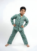 Owl Print Cotton Night Suit