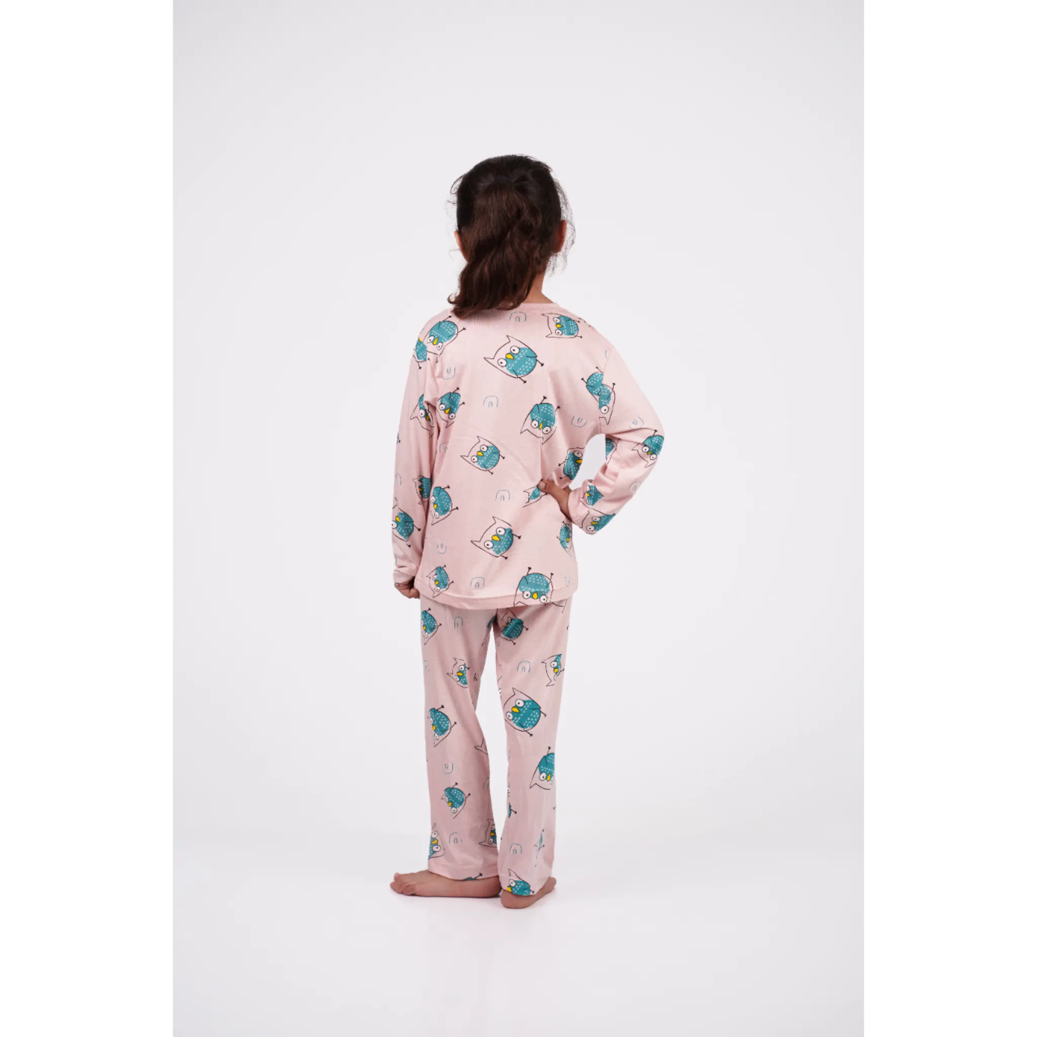 Pink Owl Print Nightwear