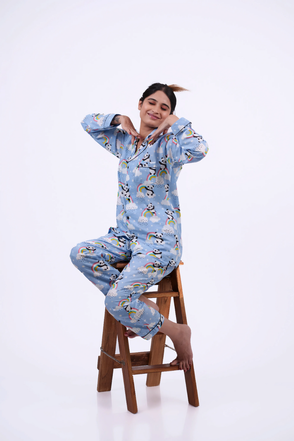Rainbow Panda Nightwear Set