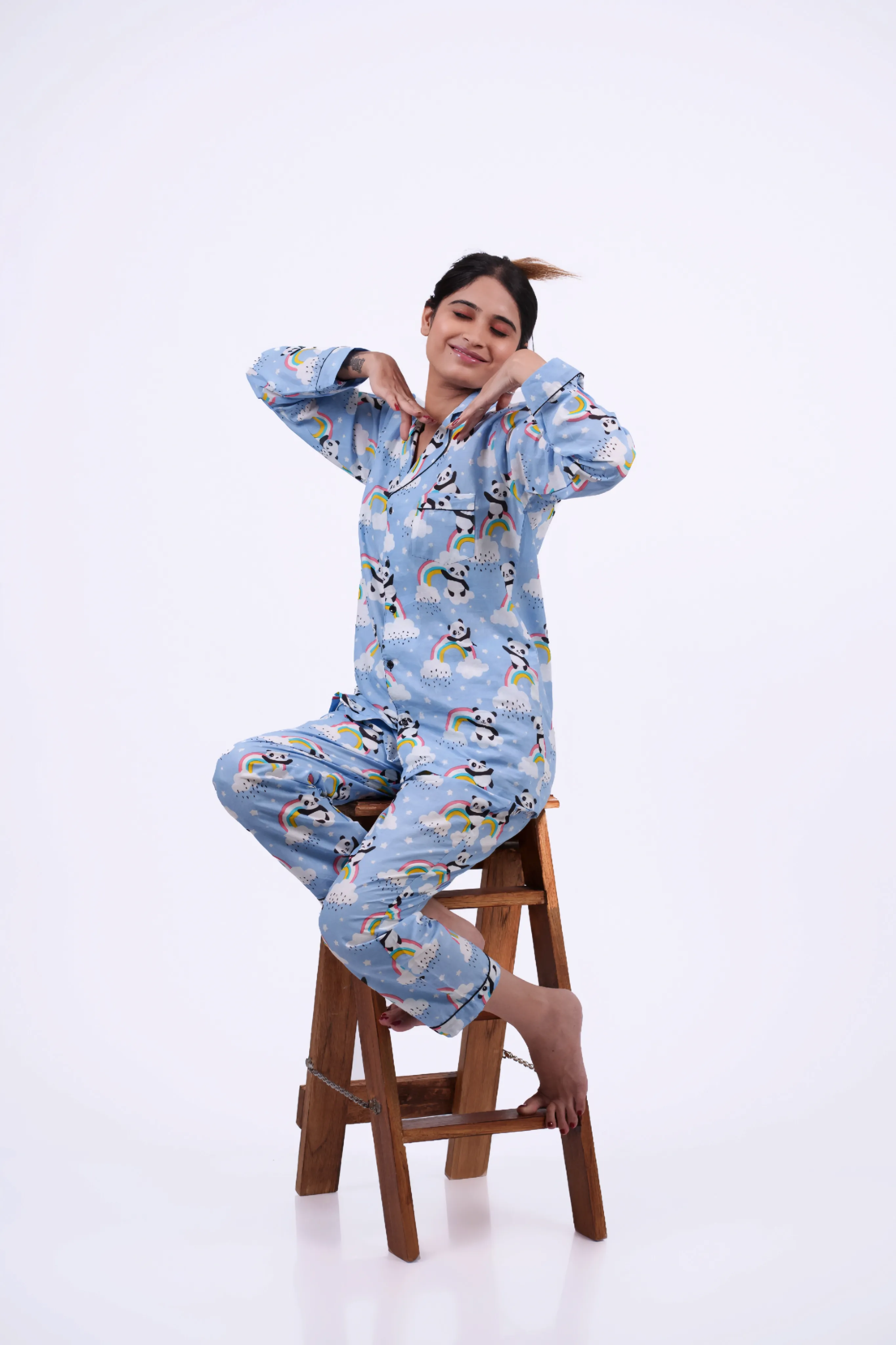 Rainbow Panda Nightwear Set