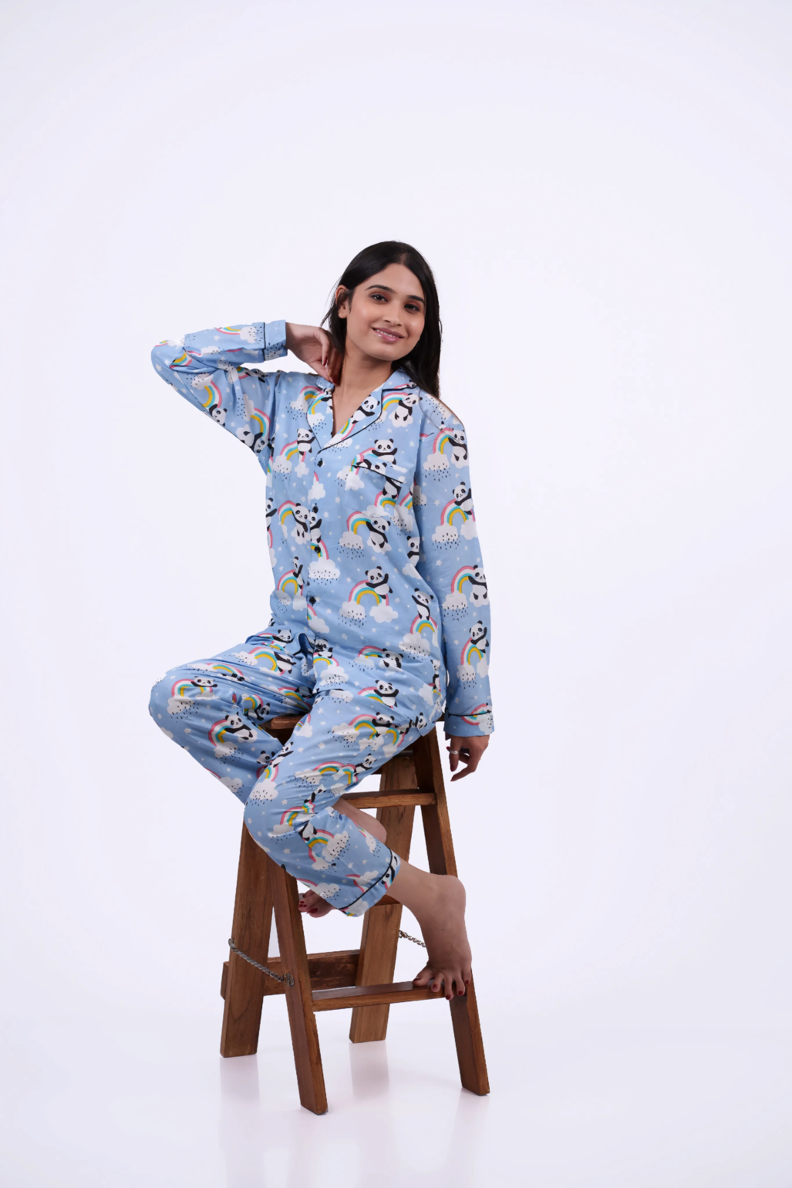 Rainbow Panda Nightwear Set