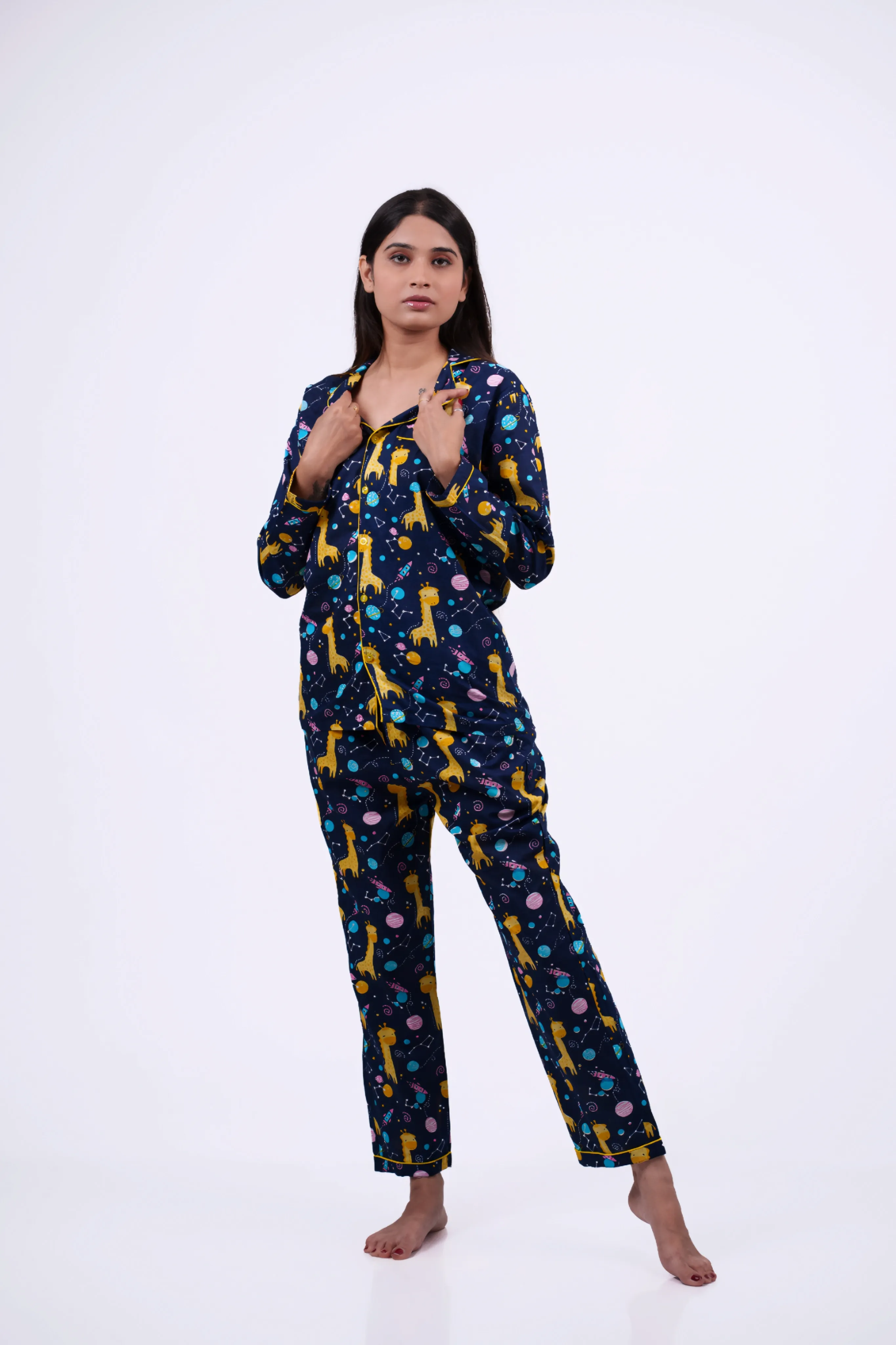 Starry Giraffe Nightwear Set