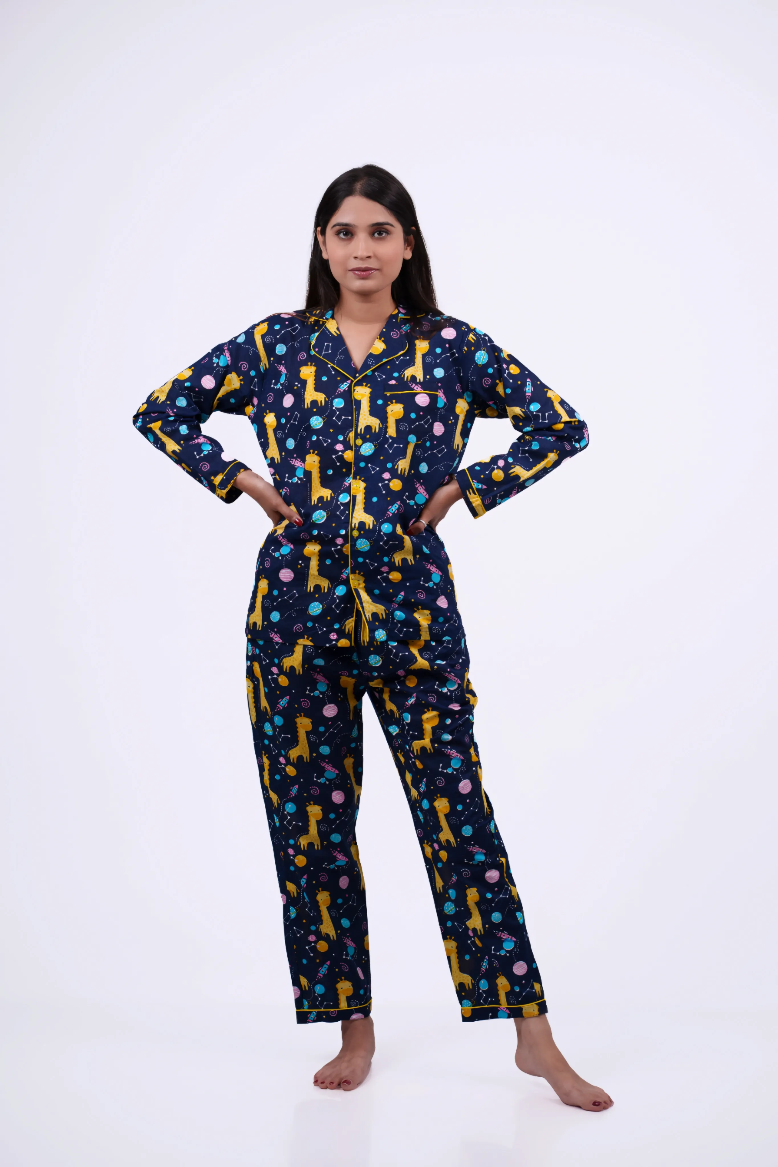 Starry Giraffe Nightwear Set