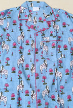 Blue Pichwai Print Cotton Night Suit