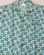 Owl Print Cotton Night Suit