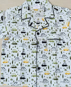 Car Print Cotton Night Set