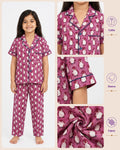 Pink Penguin Parade Cotton Night Suit