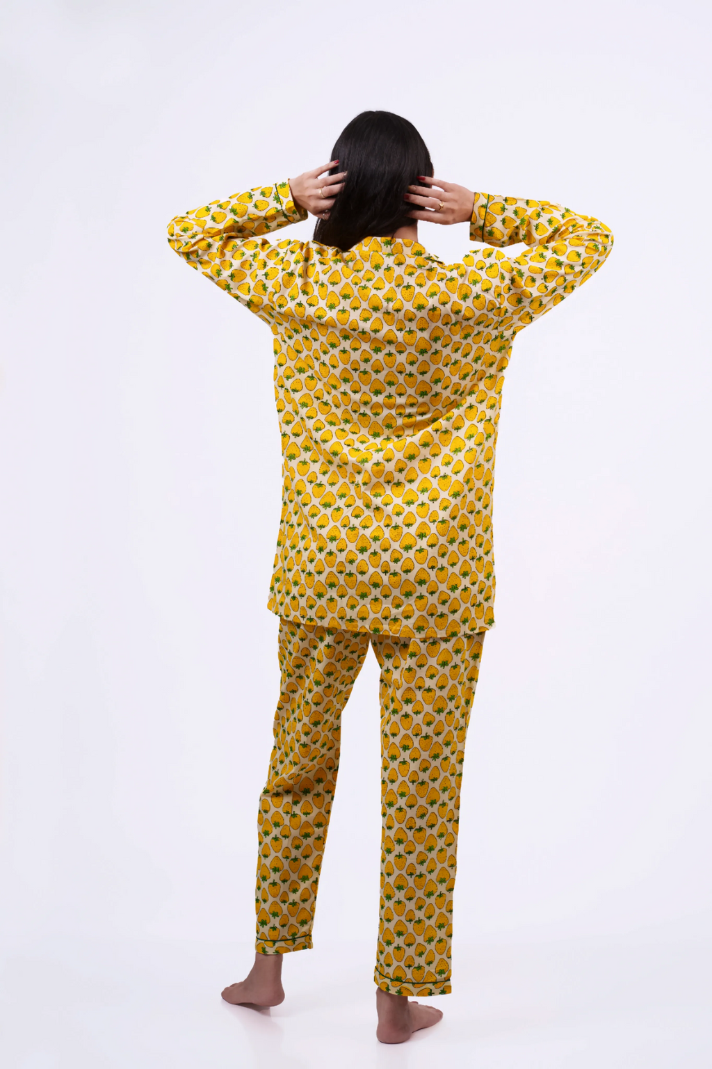 Yellow Strawberry Nightwear Set
