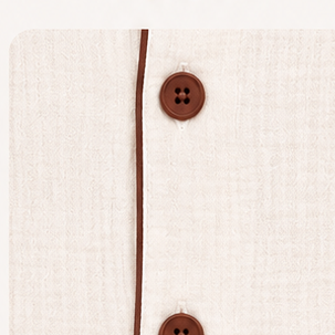 Classic Ivory Muslin Kids Night Suit